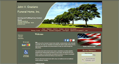 Desktop Screenshot of johnvgrazianofuneralhomeinc.com